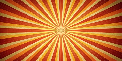 Obraz premium Retro Sunburst Background: Radiant Stripes & Copy Space for Text or Logo