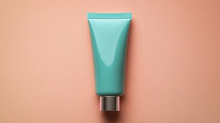 Cream Tube on Solid Background