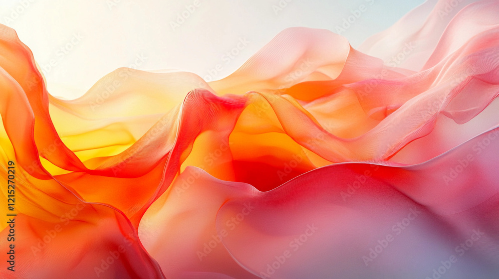 Poster colorful abstract design illustrating vibrant waves of texture and fluid shapes for modern web and u