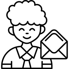 User Open Mail Icon