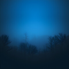 Fototapeta premium dark misty forest ambience 