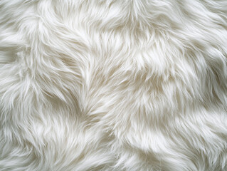 Soft white fur covering a surface in a cozy setting