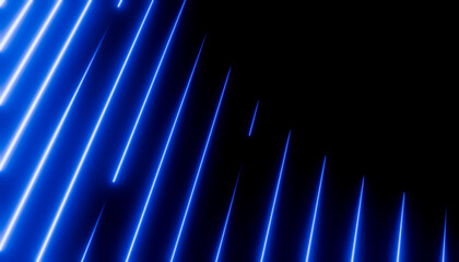 Rendering blue diagonal light pattern with soft glow and contrast