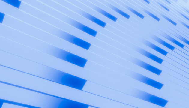 Abstract rendering blue lines background with soft blur effect
