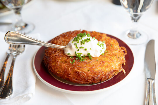 hash browns with sour cream