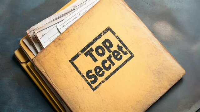 A spy approaching confidential documents, focusing intently on sensitive paperwork spread across wooden desk, representing corporate diligence and information security