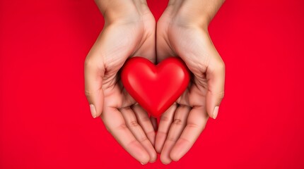 Fototapeta premium hands holding heart