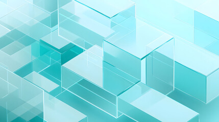 Blue transparent geometric abstract fashion background