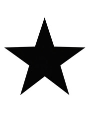 Obraz premium Isolated Black Star Silhouette