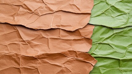 Piece of paper on a textured green and brown background with natural elements