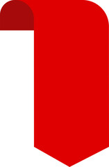 Label Red  Ribbon tag banner - sticker sale badge promotion Editable SVG