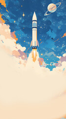 Fototapeta premium Space exploration journey