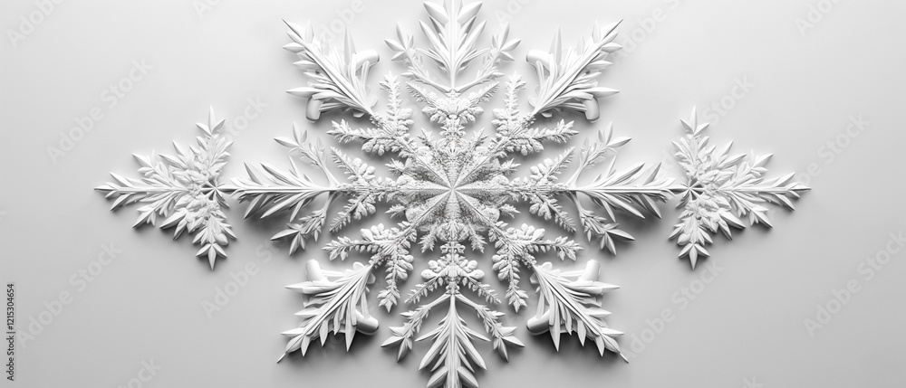Poster snowflake with subtle geometric patterns. ecologic_001