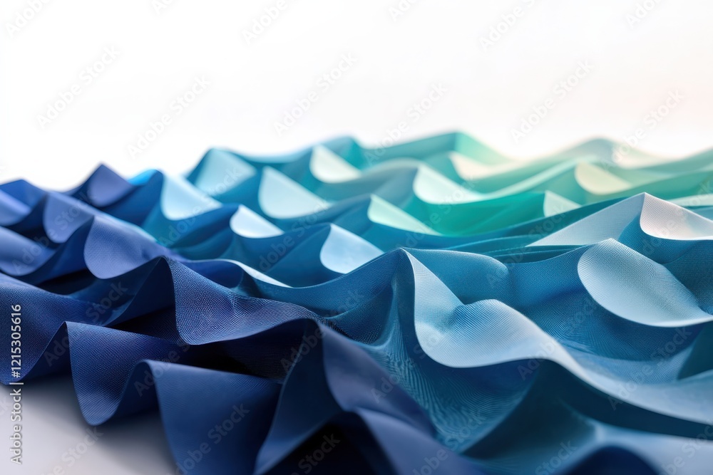 Poster ocean-inspired gradient texture design tranquil environment digital art smooth transition from deep 