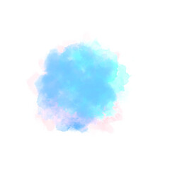 Fototapeta premium Abstract Watercolor Splash in Blue and Pink