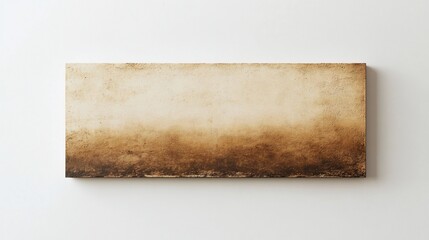 Brown abstract art canvas wall decor, minimalist interior design