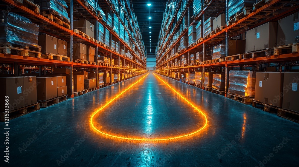Aufkleber a smart warehouse management system utilizing augmented reality technology for identifying package p