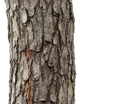 Isolated Close-up of Tree Bark Texture