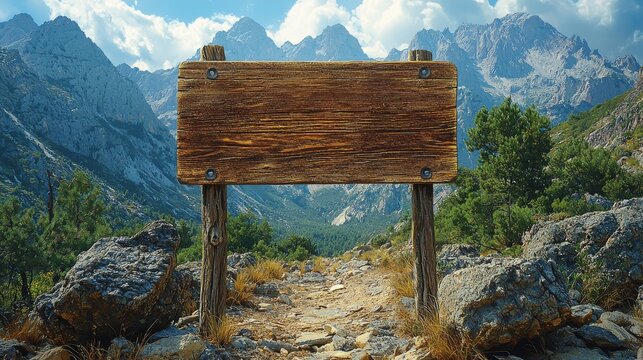 A prominently displayed wooden sign that reads "no wifi" is set against a stunning mountain landscape, reflecting the increasing popularity of stepping away from technology and engaging in nature