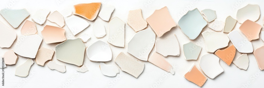 Poster colorful ceramic shards creating a stunning abstract background for artistic expression and design i