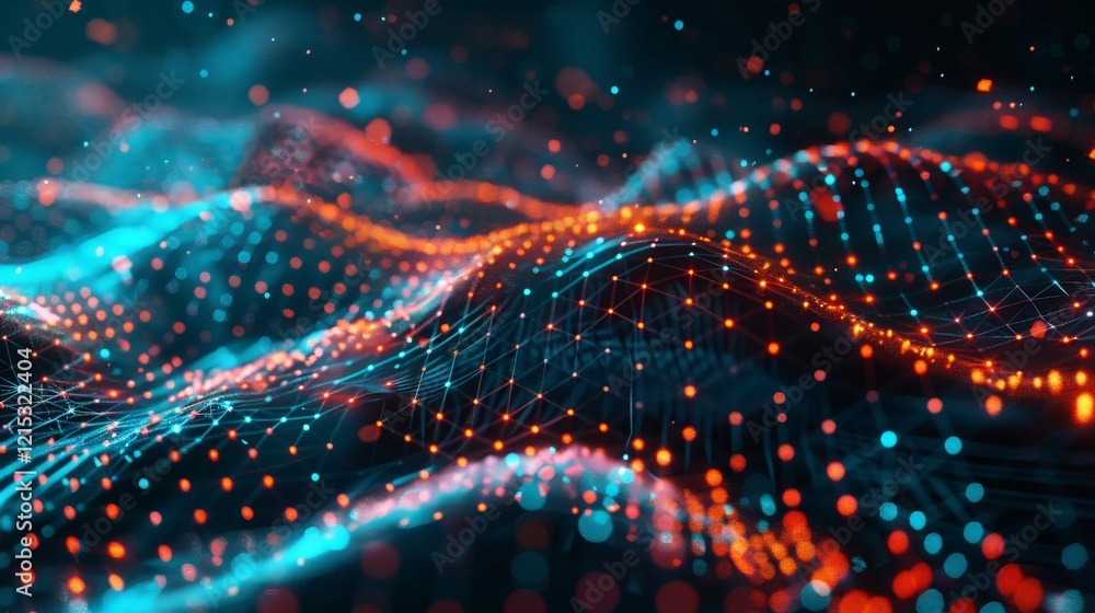 Aufkleber abstract data visualization