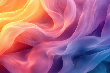 Obraz premium Abstract image of flowing pastel-colored fabric, creating a dreamy and ethereal visual.