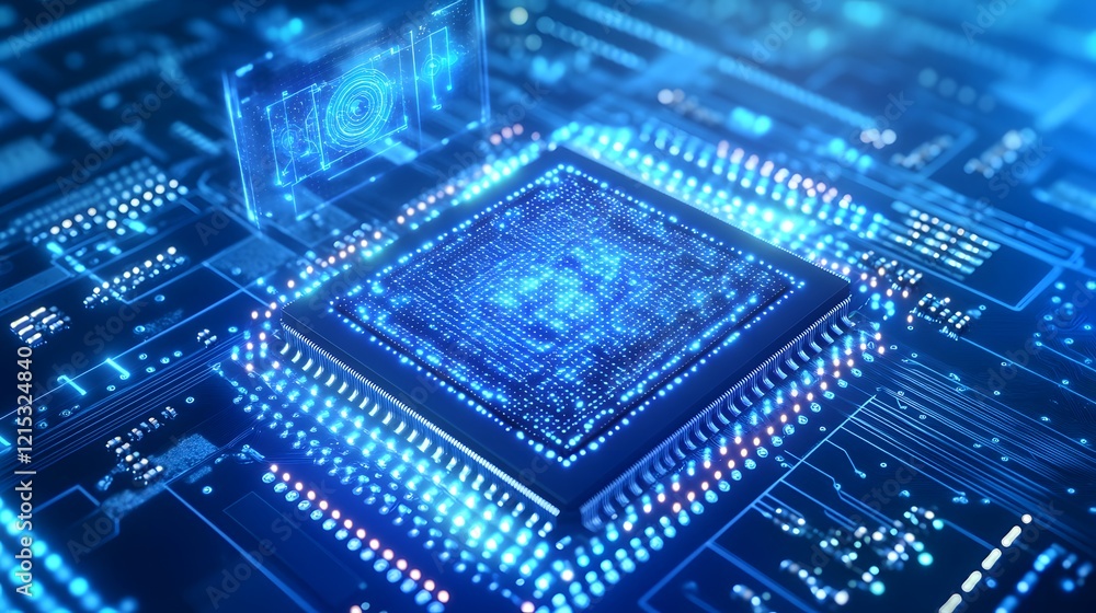 Poster illuminated microchip displays advanced digital technology
