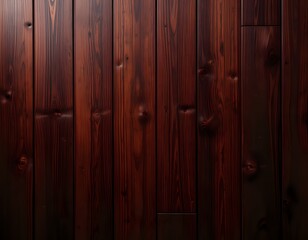 Dark Mahogany Wood Planks: Rich, Textured, and Elegant Paneling
