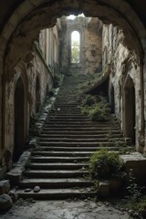 Fototapeta premium the abandoned castle of the karabakhs