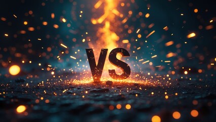 Dynamic VS Symbol in Fiery Conflict versus, vs,