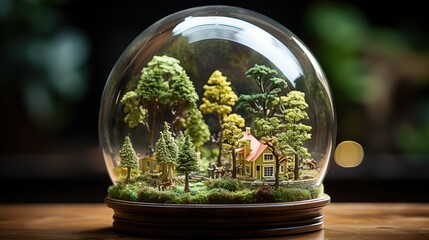 save the green planet, green cities future skyline,  HD 8K wallpaper Stock Photographic Image