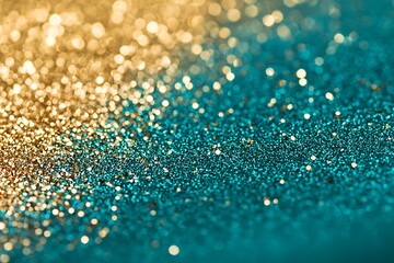 Glittery turquoise and gold Instagram background for stories