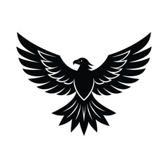 eagle with wing vector illustration