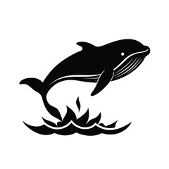 silhouette of a shark vector illustration