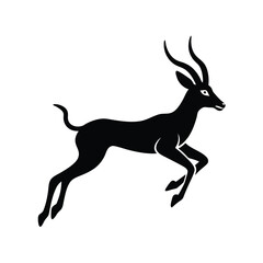 silhouette of a deer vector illustration