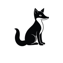 A curious fox vector illustration