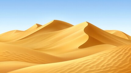 Twilight Desert Dunes with Soft Light and Realistic Texture