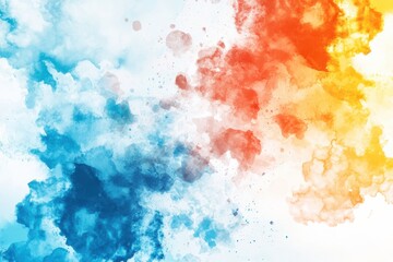 Fototapeta premium Vibrant watercolor splotches abstract background for creative projects soft atmosphere for digital art inviting color palette artistic environment