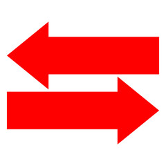 Left and right arrow icon 