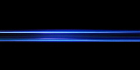 A radiant blue lens flare with a crisp edge, creating sharp, bright lines extending across a solid black background, perfect for a high-tech or futuristic theme