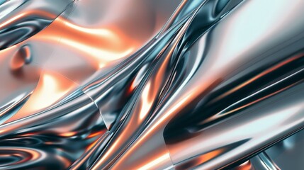 Abstract Metallic Fluid Flow