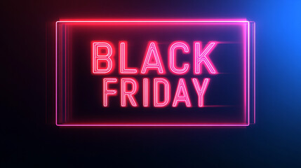 Black Friday Neon Sign  Sale  Discount  Shopping  Retail