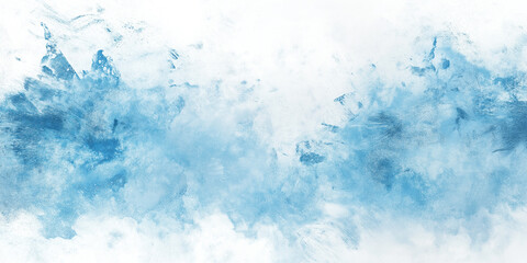 Obraz premium A serene watercolor wash in shades of blue evokes a sense of calm