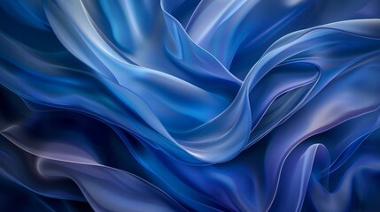 Obraz premium Abstract Blue Silk Drapery