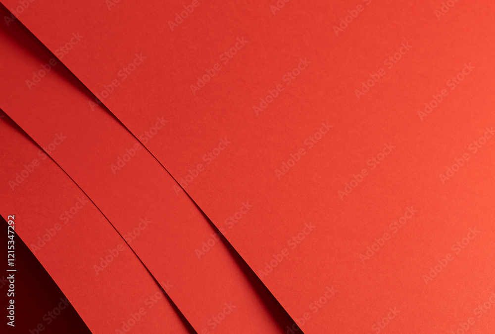 Aufkleber fiesta red and orange paper background with overlapping smooth layers and a matte finish. rich, vibr