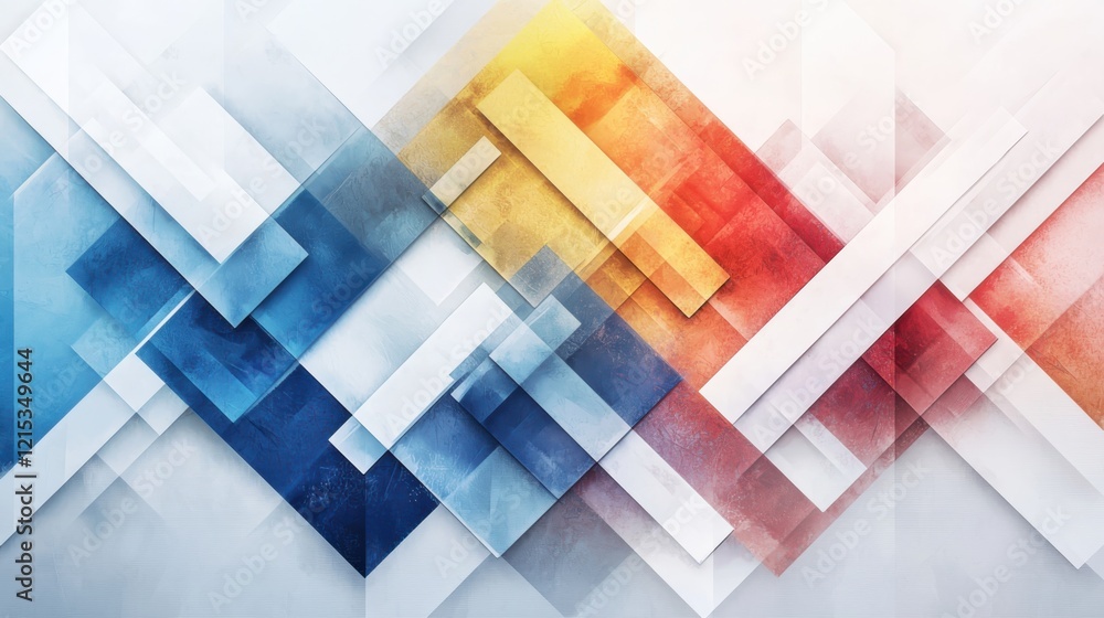 Poster dynamic geometric patterns with vibrant gradients digital wallpaper design artistic composition mode