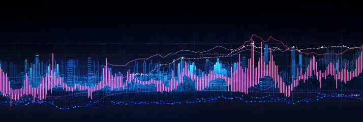 A clean financial chart highlighting economic growth patterns.