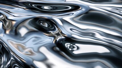 Abstract Liquid Metal Texture