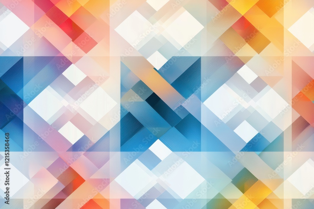 Poster dynamic geometric shapes seamless pattern abstract design graphic artwork colorful gradient tones ae