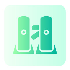 security gate gradient icon